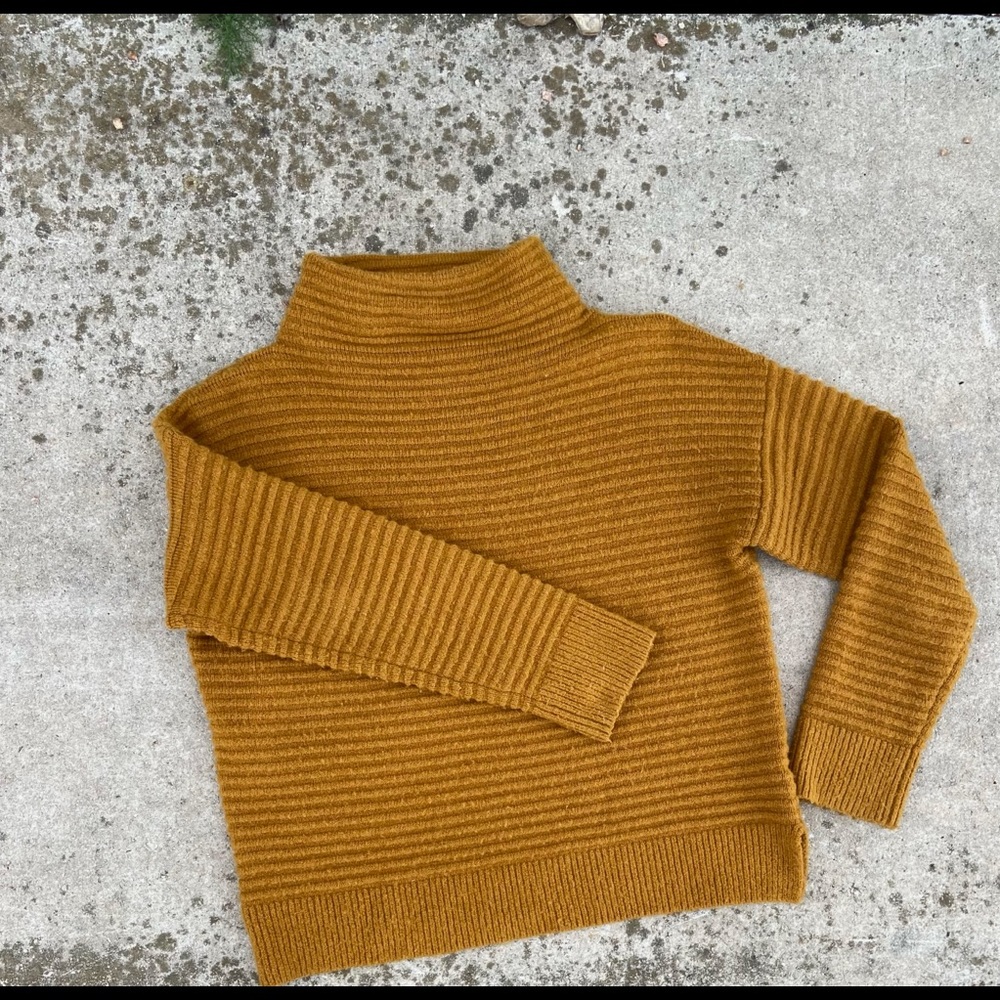 Madewell Belmont mock neck sweater in coziest yarn